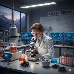 scientofique en recherche sur le shilajit