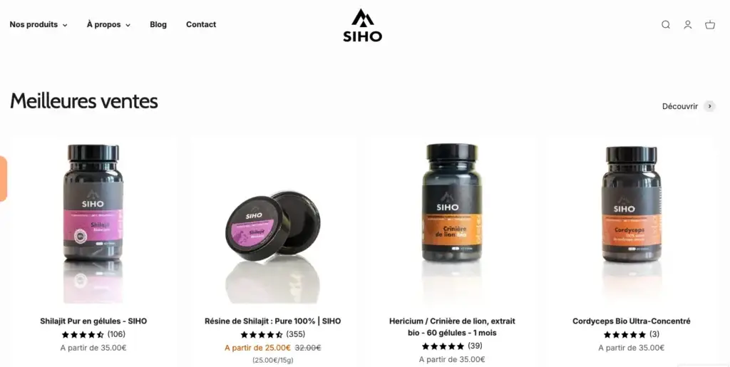 site internet de siho