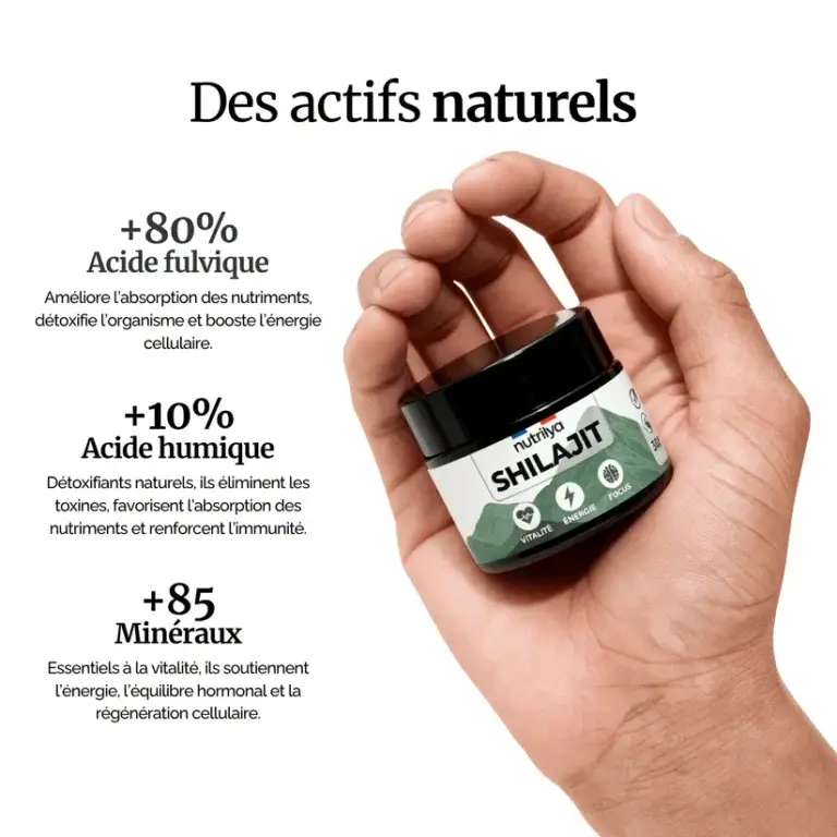 bienfaits nutrilya shilajit
