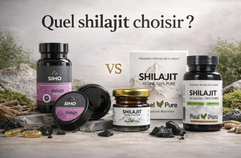 Shilajit Feel Pure vs SIHO : lequel choisir en 2026 ? shilajit feel pure avis